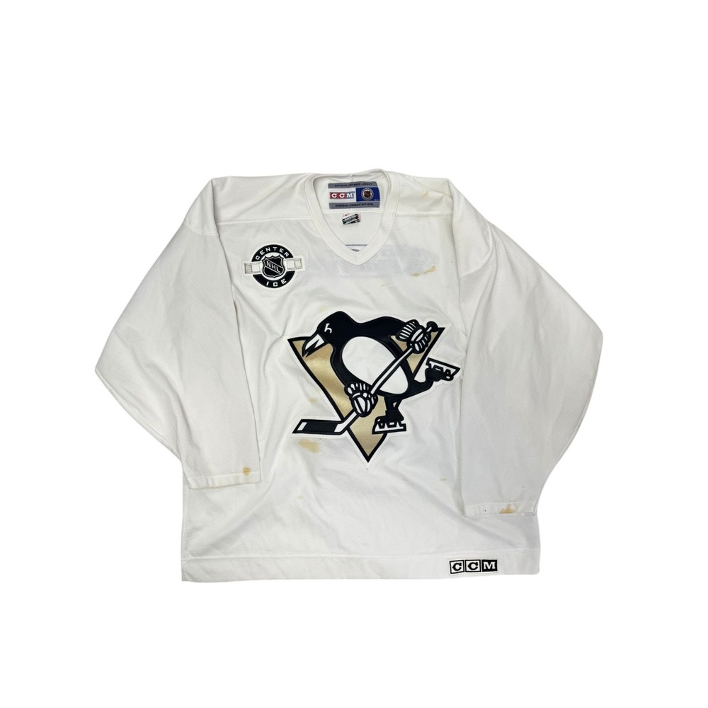 CCM NHL Pittsburgh Penguins Hockey Jersey Adult XL White Official Canada